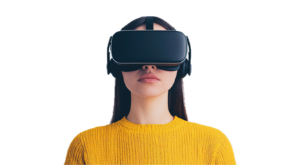 Virtual reality education experience online learning tech environment isolated viewpoint innovative concept