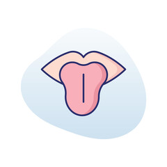 Tongue vector icon