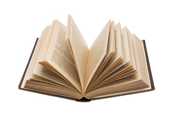 open book transparent background PNG. Generative AI.