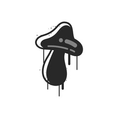 Urban art elements, graffiti vector icons set.