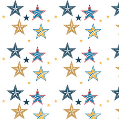 Obraz premium seamless pattern with stars