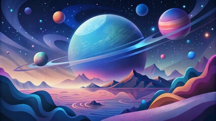 Fantasy Planet Landscape