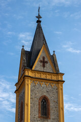 Tower of church of Saint Jan Nepomucky, Czechia