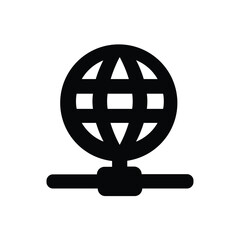 Internet, Glob icon. Simple vector sign.