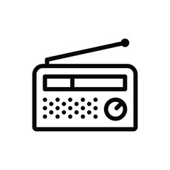 Radio icon. Simple vector sign.