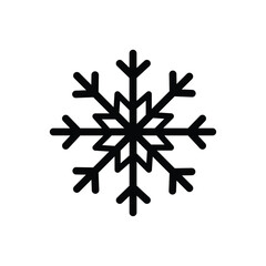 Snowflake icon. Simple vector sign.