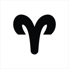 Aries icon. Simple vector sign.