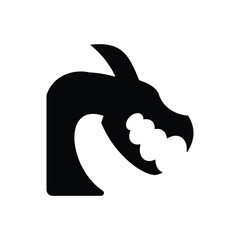 Dragon icon. Simple vector sign.