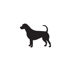 dog silhouette vector illustration