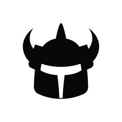 Helmet icon. Simple vector sign.