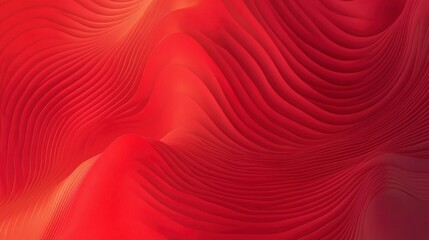 Stunning Abstract Red Architectural Design. Dynamic Layered Forms in Modern Architecture.