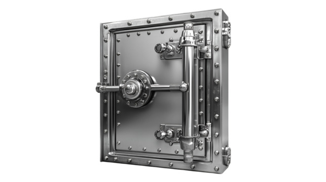 Secure Steel Bank Vault Door Strongbox Metal Safe Security