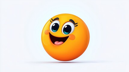 Happy Emoji, Digital Art, Studio Shot