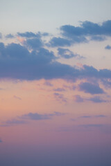 Serene thai sunset with vibrant colors and cloudy sky in evening glow