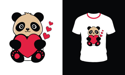 Panda Vector T Shirt Design
