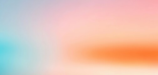 Obraz premium A soft-focus golden sunrise melting into a hazy pastel gradient, forming a tranquil and organic blurred light aesthetic