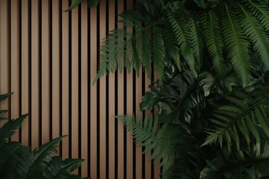 A sustainable biophilic home with golden kinetic facade panels, adapting to changing light conditions