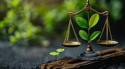 modern business environment embracing ESG corporate governance for ethical decision-making and sustainability. 