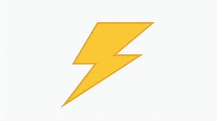 Lightning bolt on a white background