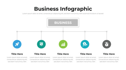 Business infographic presentation layout fully editable.