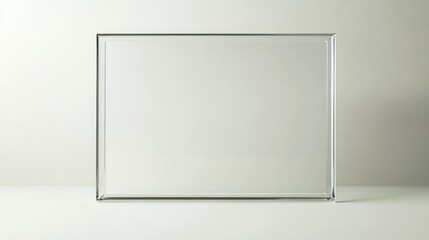 Clear glass box on white background