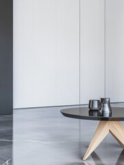 Modern living room design featuring minimalist furniture and elegant decor