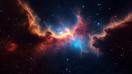 Fototapeta premium Colorful space galaxy cloud Nebula. Starry night cosmos. Universe science astronomy. Galaxy background wallpaper.