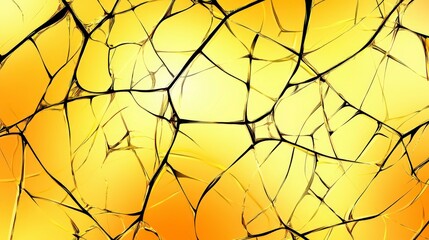 Obraz premium Stunning Gold Fractured Abstract Art Design