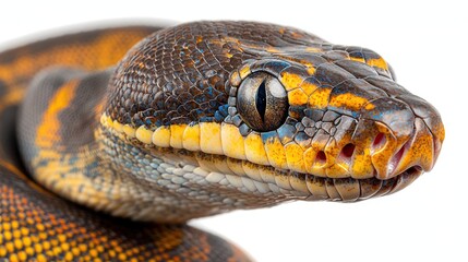 Fototapeta premium Stunning Close-Up of a Colorful Snake