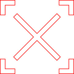 Expand icon single vector illustration