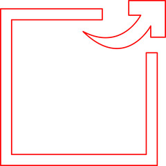 Jump Arrow icon single vector illustration