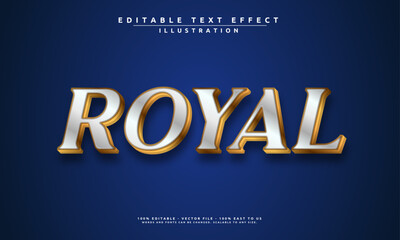 Fototapeta premium Regal and elegant Royal text effect! Fully editable and high-quality, perfect for luxury branding, invitations, and premium designs.
