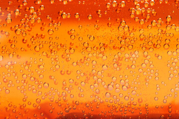 Refreshing soda water as background, closeup view