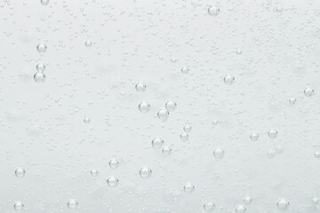 Refreshing soda water as background, closeup view