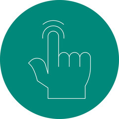 Tap icon single vector illustration