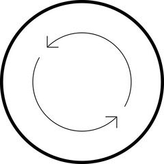 Rotate icon single vector illustration