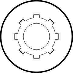 Setting icon single vector illustration