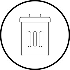 Delete icon single vector illustration