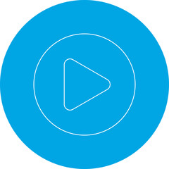 Play icon single vector illustration