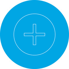 Fototapeta premium Plus icon single vector illustration