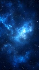 Naklejka premium A beautiful artistic depiction of space with nebulas and stars