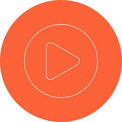 Play icon single vector illustration