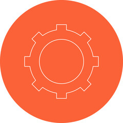 Setting icon single vector illustration