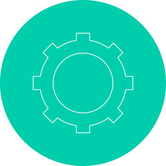 Setting icon single vector illustration