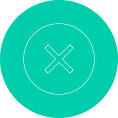 Close icon single vector illustration