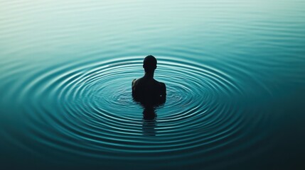 Tranquil Waters: A Silhouette of Serenity