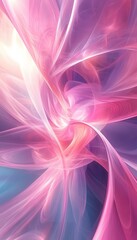Obraz premium Swirling abstract art showcases flowing lines with gradients of pink and purple