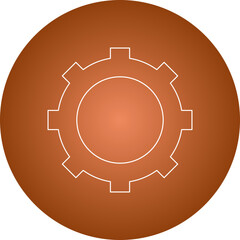 Setting icon single vector illustration