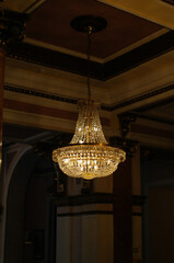 chandelier in the hotel