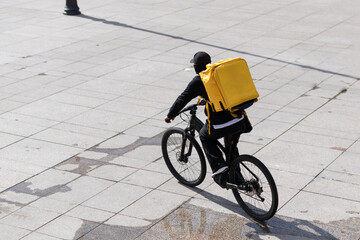 Home delivery of food by bicycle